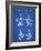 PP50 Blueprint-Borders Cole-Framed Giclee Print