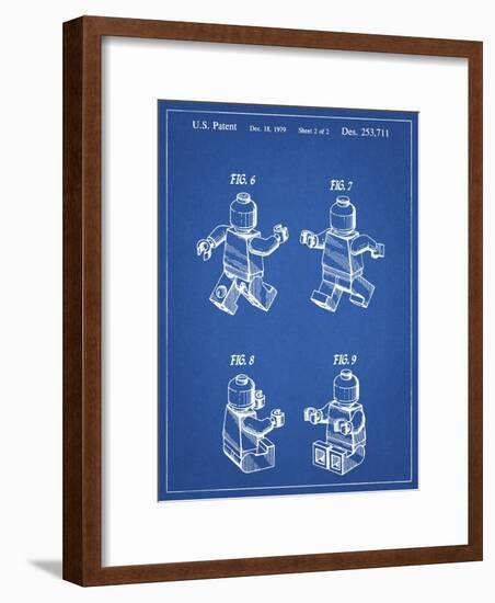 PP50 Blueprint-Borders Cole-Framed Giclee Print