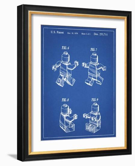 PP50 Blueprint-Borders Cole-Framed Giclee Print