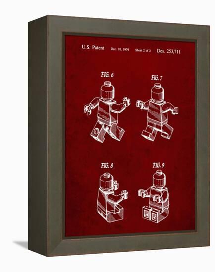 PP50 Burgundy-Borders Cole-Framed Premier Image Canvas