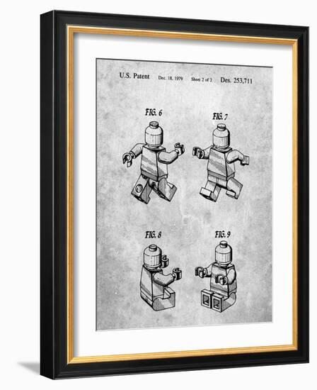 PP50 Slate-Borders Cole-Framed Giclee Print