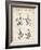 PP50 Vintage Parchment-Borders Cole-Framed Giclee Print