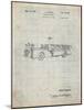 PP506-Antique Grid Parchment Firetruck 1940 Patent Poster-Cole Borders-Mounted Giclee Print