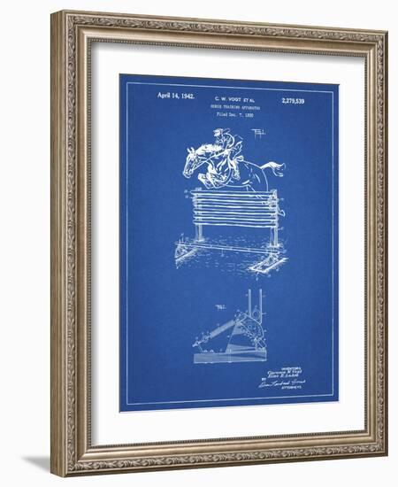 PP507-Blueprint Equestrian Training Oxer Patent Poster-Cole Borders-Framed Giclee Print