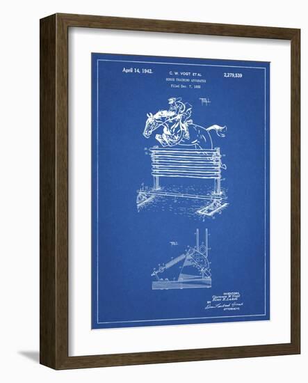 PP507-Blueprint Equestrian Training Oxer Patent Poster-Cole Borders-Framed Giclee Print