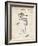 PP507-Vintage Parchment Equestrian Training Oxer Patent Poster-Cole Borders-Framed Giclee Print