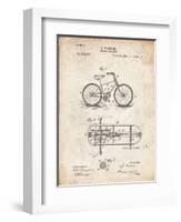 PP51-Vintage Parchment Bicycle Gearing 1894 Patent Poster-Cole Borders-Framed Giclee Print