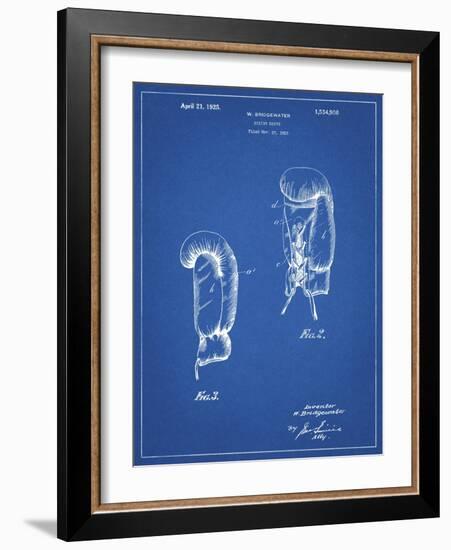 PP517-Blueprint Boxing Glove 1925 Patent Poster-Cole Borders-Framed Giclee Print