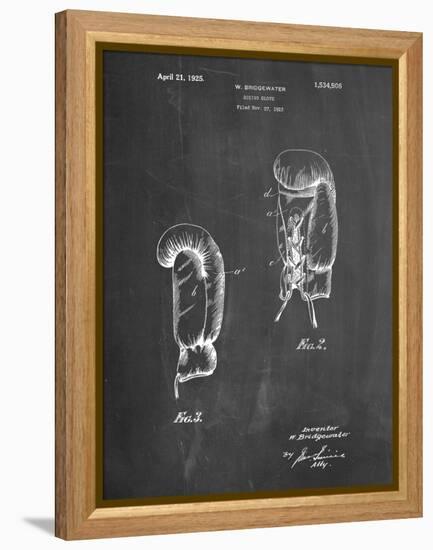 PP517-Chalkboard Boxing Glove 1925 Patent Poster-Cole Borders-Framed Premier Image Canvas