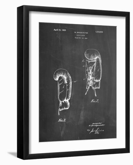 PP517-Chalkboard Boxing Glove 1925 Patent Poster-Cole Borders-Framed Giclee Print