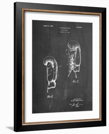 PP517-Chalkboard Boxing Glove 1925 Patent Poster-Cole Borders-Framed Giclee Print