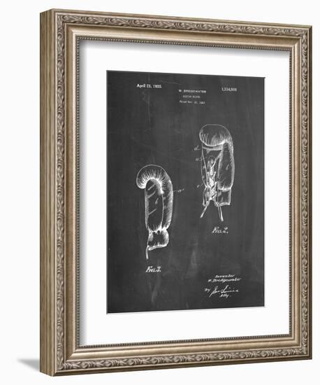 PP517-Chalkboard Boxing Glove 1925 Patent Poster-Cole Borders-Framed Giclee Print