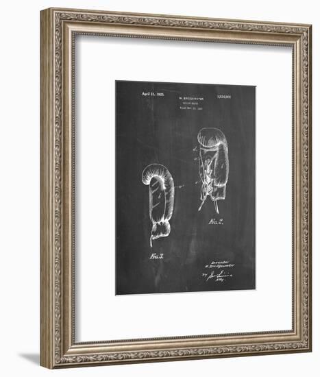 PP517-Chalkboard Boxing Glove 1925 Patent Poster-Cole Borders-Framed Giclee Print