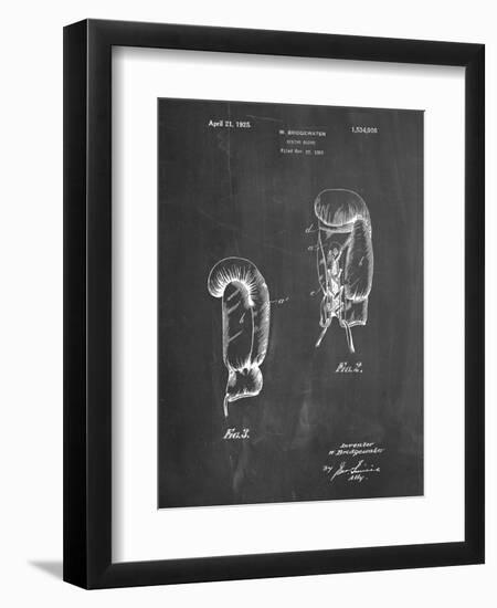 PP517-Chalkboard Boxing Glove 1925 Patent Poster-Cole Borders-Framed Giclee Print