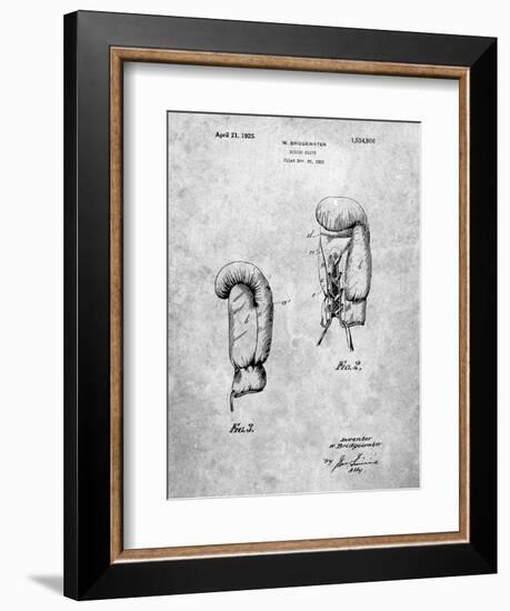 PP517-Slate Boxing Glove 1925 Patent Poster-Cole Borders-Framed Giclee Print