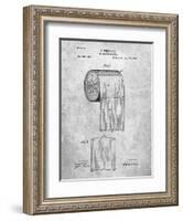 PP53-Slate Toilet Paper Patent-Cole Borders-Framed Giclee Print