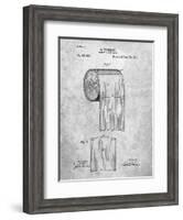 PP53-Slate Toilet Paper Patent-Cole Borders-Framed Giclee Print