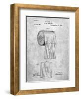 PP53-Slate Toilet Paper Patent-Cole Borders-Framed Giclee Print