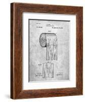 PP53-Slate Toilet Paper Patent-Cole Borders-Framed Giclee Print