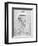 PP53-Slate Toilet Paper Patent-Cole Borders-Framed Giclee Print