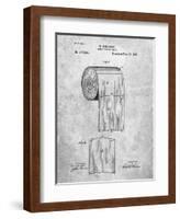 PP53-Slate Toilet Paper Patent-Cole Borders-Framed Giclee Print
