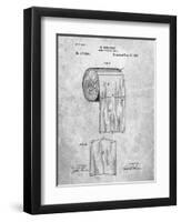 PP53-Slate Toilet Paper Patent-Cole Borders-Framed Giclee Print