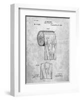 PP53-Slate Toilet Paper Patent-Cole Borders-Framed Giclee Print