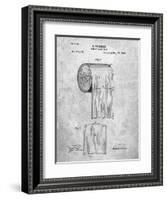 PP53-Slate Toilet Paper Patent-Cole Borders-Framed Giclee Print