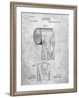PP53-Slate Toilet Paper Patent-Cole Borders-Framed Giclee Print