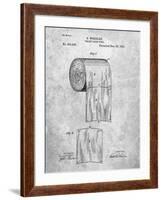 PP53-Slate Toilet Paper Patent-Cole Borders-Framed Giclee Print