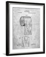 PP53-Slate Toilet Paper Patent-Cole Borders-Framed Giclee Print