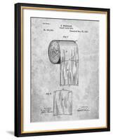 PP53-Slate Toilet Paper Patent-Cole Borders-Framed Giclee Print