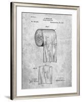 PP53-Slate Toilet Paper Patent-Cole Borders-Framed Giclee Print