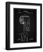 PP53-Vintage Black Toilet Paper Patent-Cole Borders-Framed Giclee Print