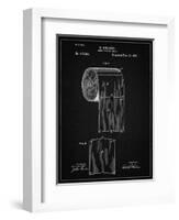 PP53-Vintage Black Toilet Paper Patent-Cole Borders-Framed Giclee Print