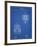 PP532-Blueprint Tesla Electro Magnetic Motor Poster-Cole Borders-Framed Giclee Print