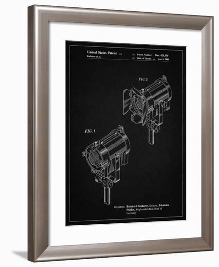 PP548-Vintage Black Stage Lighting Patent Poster-Cole Borders-Framed Giclee Print