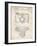 PP6 Vintage Parchment-Borders Cole-Framed Giclee Print