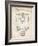 PP6 Vintage Parchment-Borders Cole-Framed Giclee Print