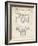 PP6 Vintage Parchment-Borders Cole-Framed Giclee Print