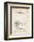 PP601-Vintage Parchment Football Game Ball 1902 Patent Poster-Cole Borders-Framed Giclee Print