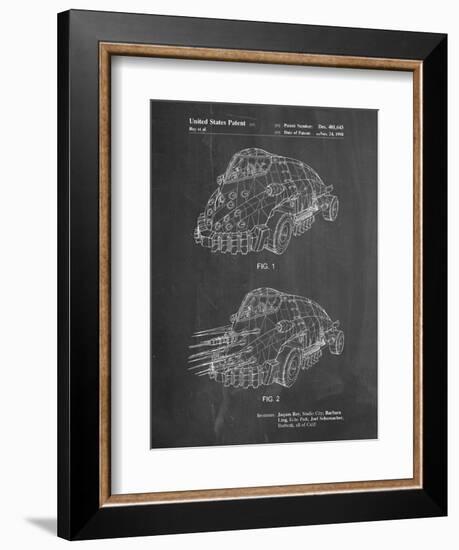 PP605-Chalkboard Batman and Robin Mr. Freeze Car Patent Poster-Cole Borders-Framed Giclee Print