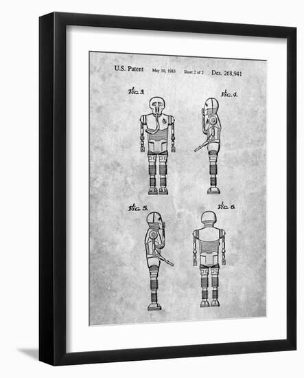 PP617-Slate Star Wars Medical Droid Poster-Cole Borders-Framed Giclee Print