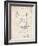 PP64-Vintage Parchment Antique Microscope Patent Poster-Cole Borders-Framed Giclee Print