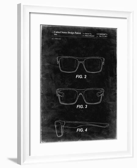 PP640-Black Grunge Two Face Prizm Oakley Sunglasses Patent Poster-Cole Borders-Framed Giclee Print