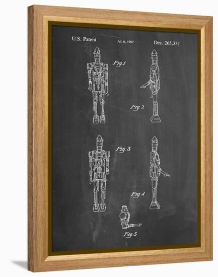 PP646-Chalkboard Star Wars IG-88 Assassin Droid Patent Wall Art Poster-Cole Borders-Framed Premier Image Canvas