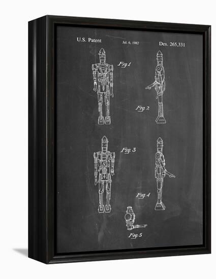 PP646-Chalkboard Star Wars IG-88 Assassin Droid Patent Wall Art Poster-Cole Borders-Framed Premier Image Canvas