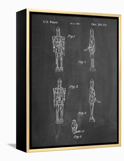 PP646-Chalkboard Star Wars IG-88 Assassin Droid Patent Wall Art Poster-Cole Borders-Framed Premier Image Canvas