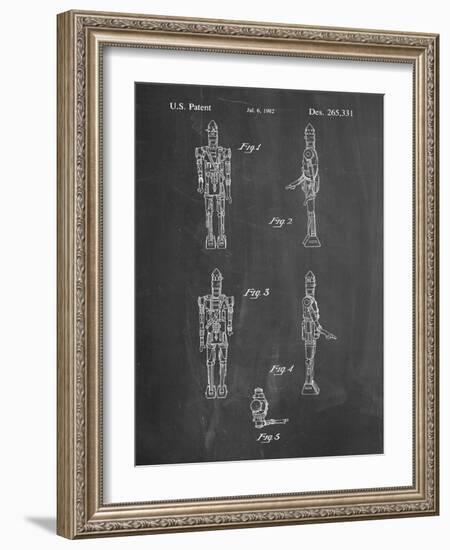 PP646-Chalkboard Star Wars IG-88 Assassin Droid Patent Wall Art Poster-Cole Borders-Framed Giclee Print