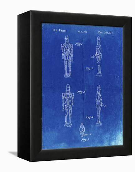 PP646-Faded Blueprint Star Wars IG-88 Assassin Droid Patent Wall Art Poster-Cole Borders-Framed Premier Image Canvas